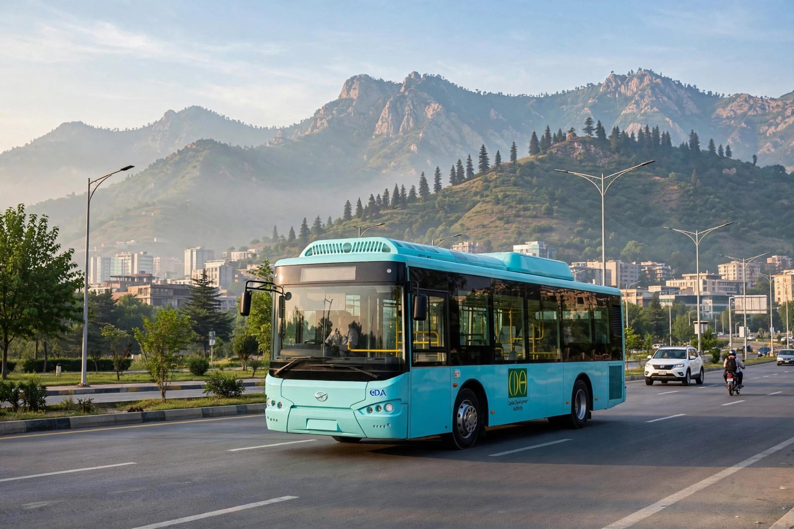Blue Line metro bus from PIMS Hospital to Gulberg, Islamabad